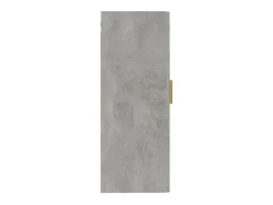 Armario de pared gris hormigón 35x34x90 cm Madera de ingeniería