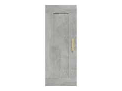 Armario de pared gris hormigón 35x34x90 cm Madera de ingeniería