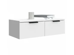 Armario de pared madera de ingeniería blanco 68x30x20 cm ES521717
