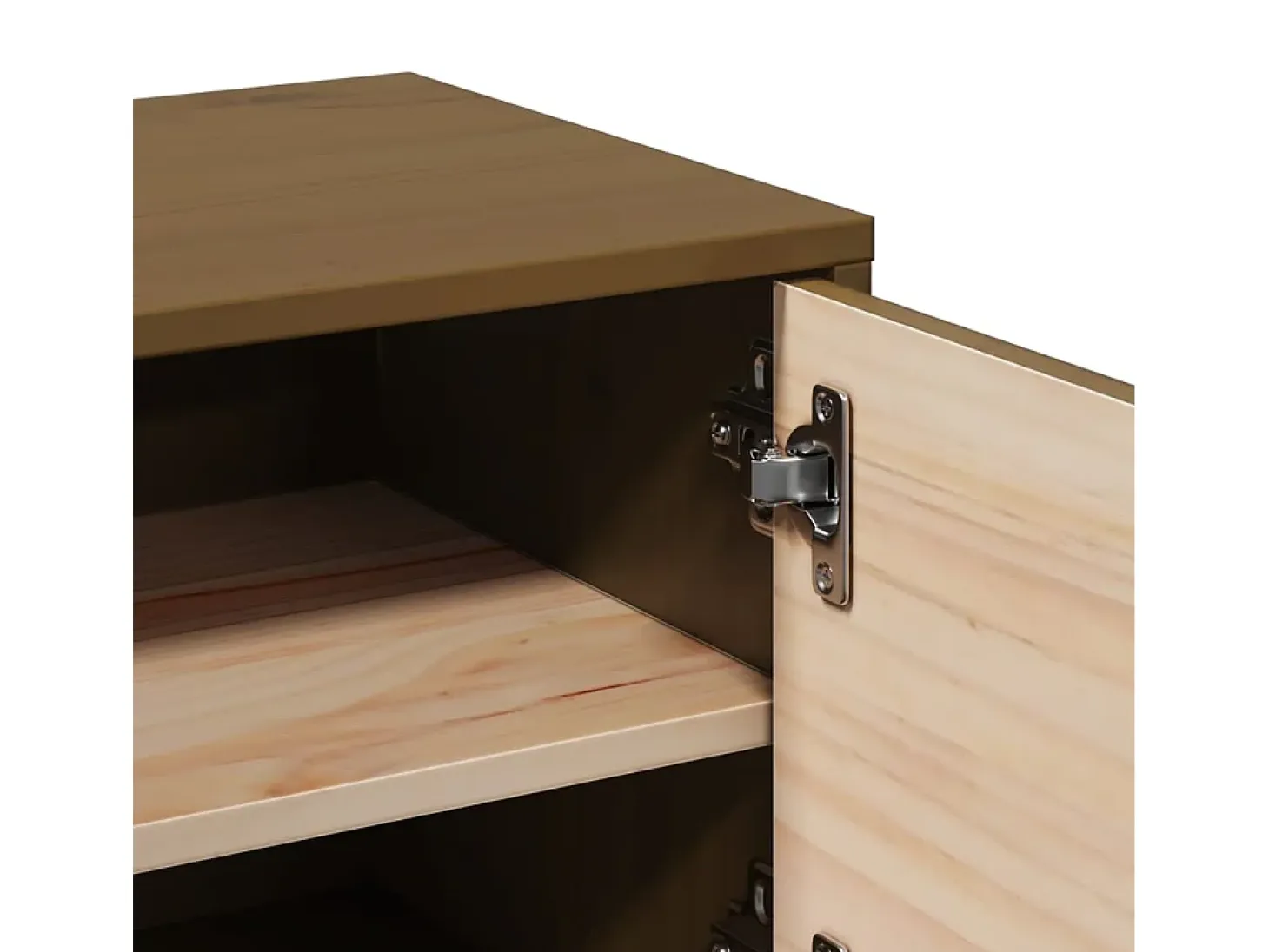 Armario de pared marrón miel 31,5x30x30 cm Madera maciza de pino