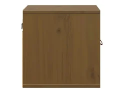 Armario de pared marrón miel 31,5x30x30 cm Madera maciza de pino