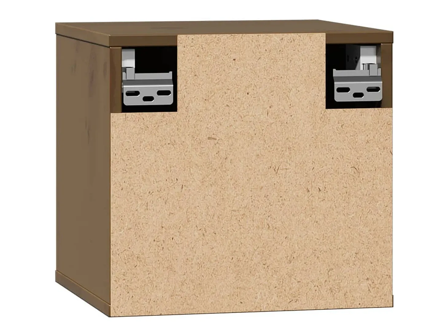 Armario de pared marrón miel 31,5x30x30 cm Madera maciza de pino
