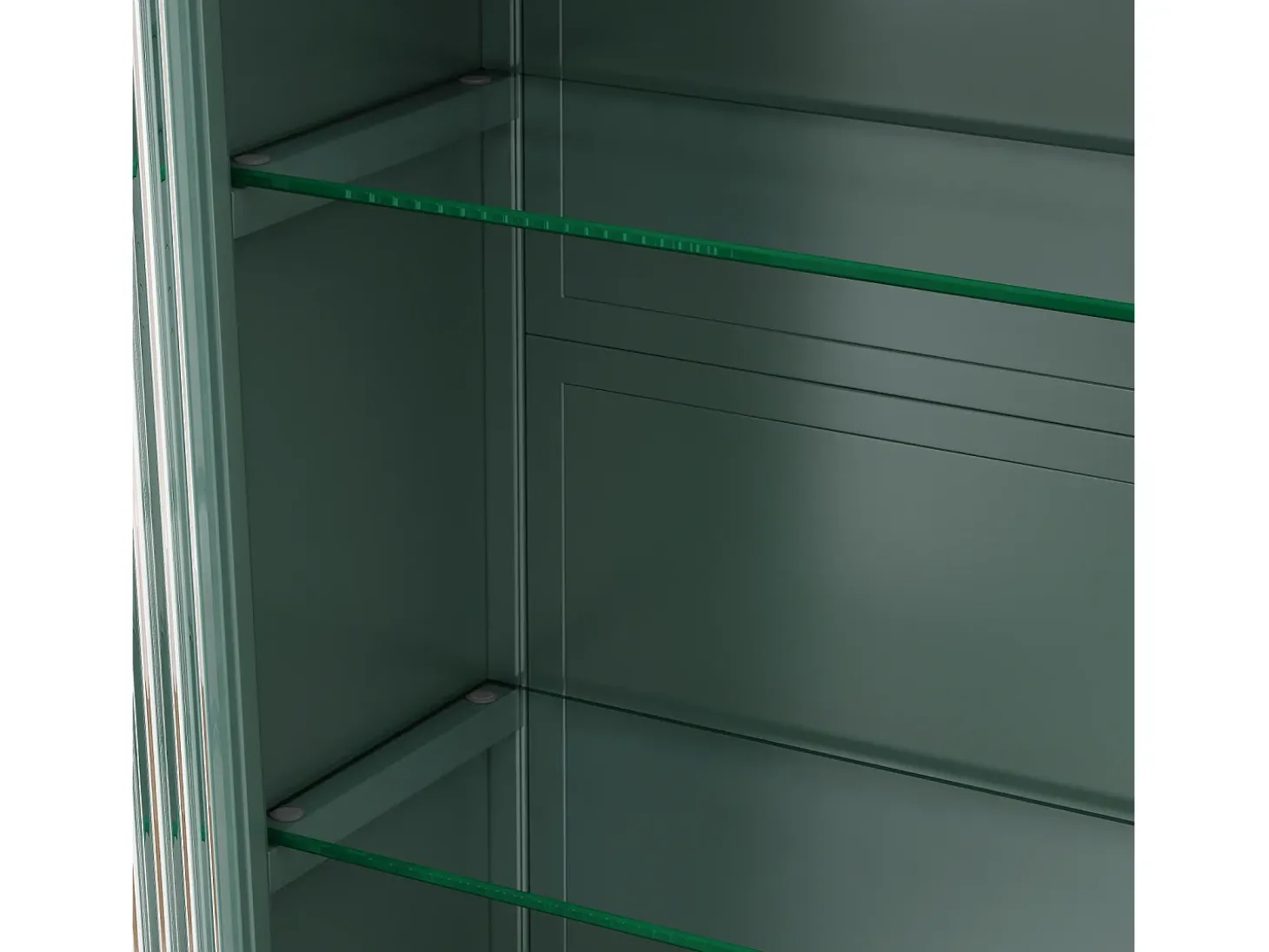 Armario de pared moderno con puertas de cristal - para cocina y baño - 90 × 20 × 70 cm, Blanco