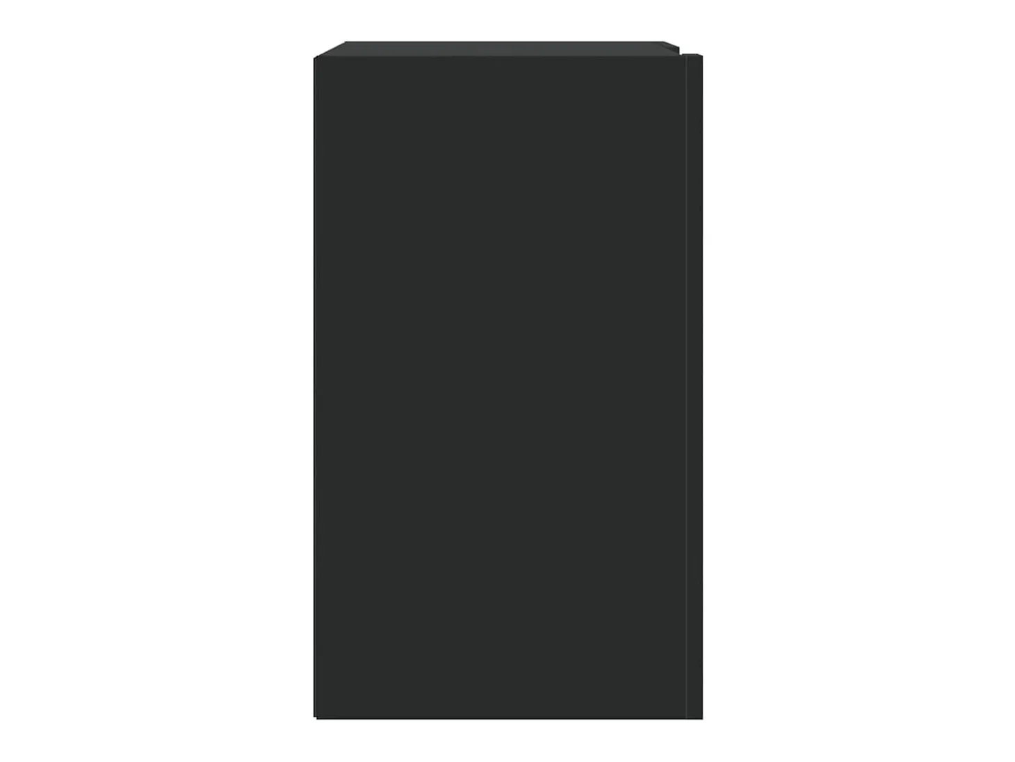 Armario de pared negro 75x35x60 cm madera de ingeniería