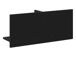 Armario de pared 70x16,5x30 cm madera de ingeniería negra