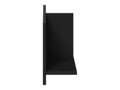 Armario de pared 70x16,5x30 cm madera de ingeniería negra