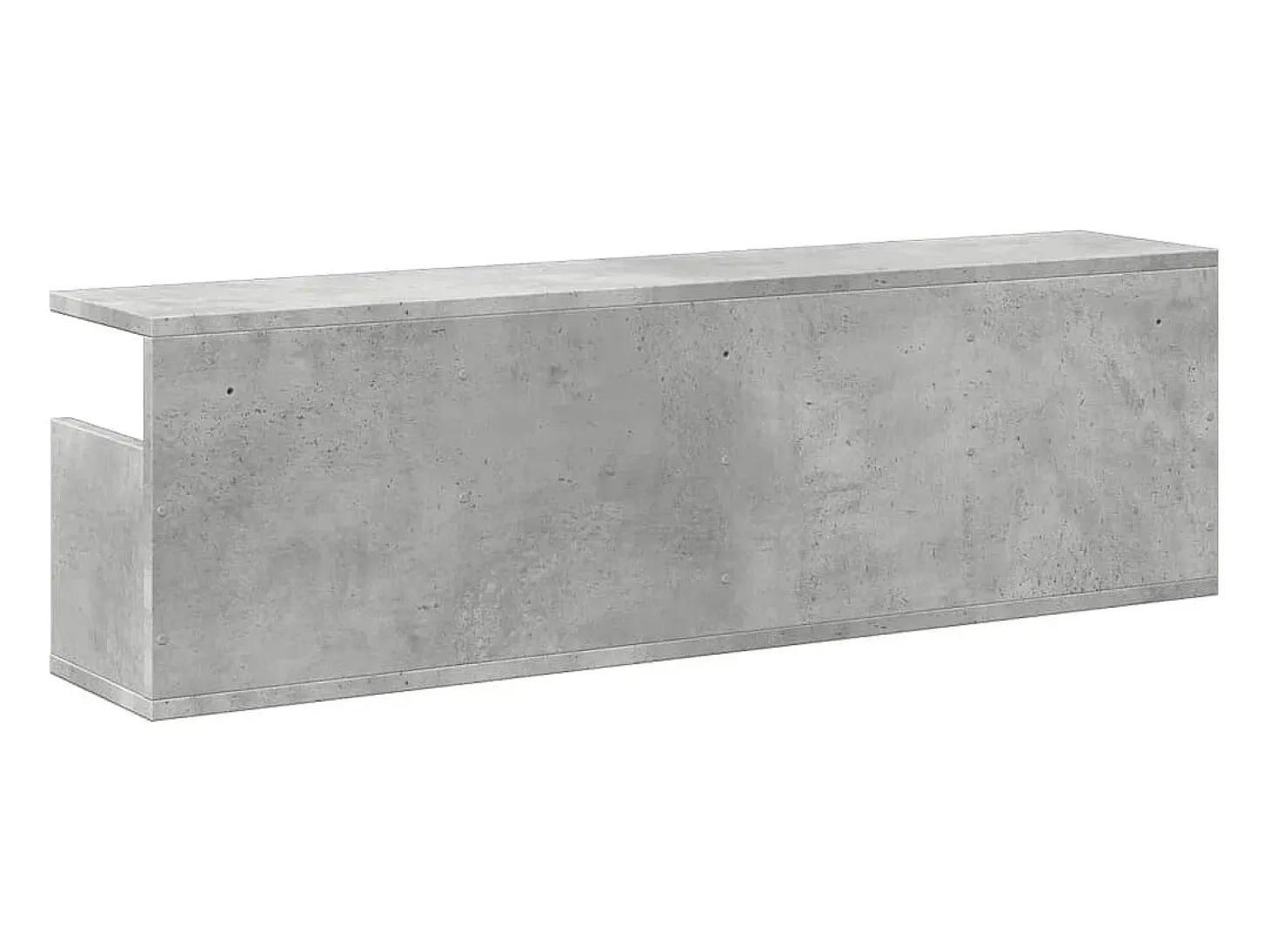 Armario de pared 100x20x30 cm madera de ingeniería gris hormigón