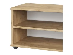 Armario de salón oro potencia roble/blanco 70.8x35.3x38.9 berno