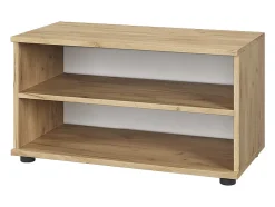 Armario de salón oro potencia roble/blanco 70.8x35.3x38.9 berno