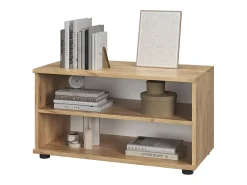 Armario de salón oro potencia roble/blanco 70.8x35.3x38.9 berno