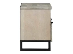 Armario de TV Blanco 70 x 33 x 46 cm madera maciza de mango