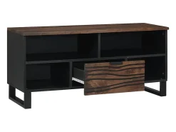 Armario de TV Marrón 105 x 33 x 46 cm madera maciza de mango
