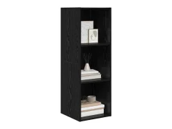 Armario de TV Roble negro 37 x 37 x 107 cm Madera contrachapada