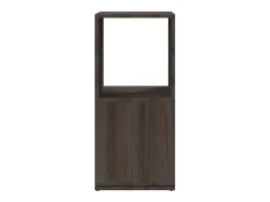 Armario giratorio aglomerado gris y Sonoma 34,5x34,5x75,5 cm