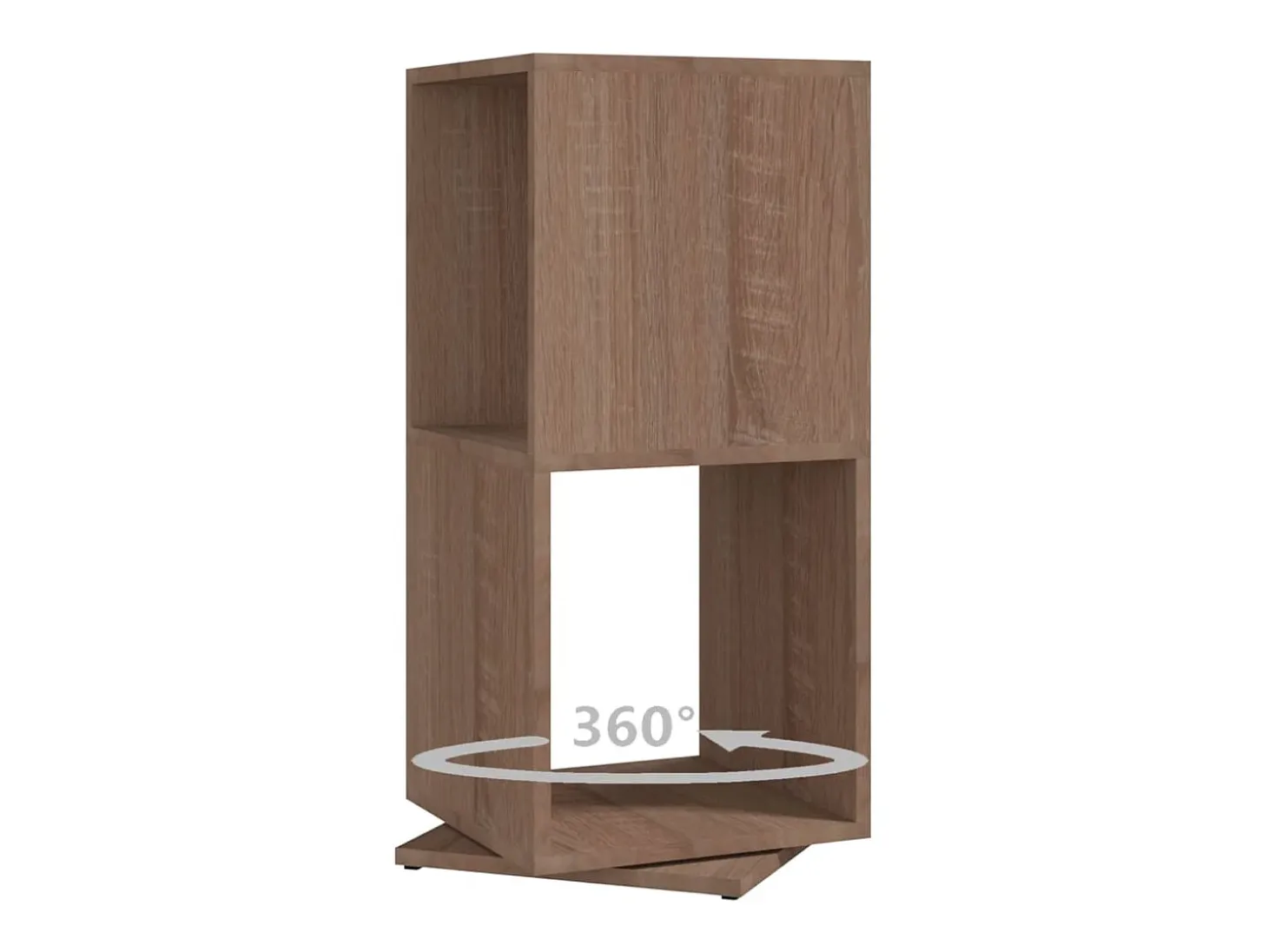 Armario giratorio aglomerado roble Sonoma 34,5x34,5x75,5 cm