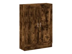 Armario libros madera de ingeniería roble humo 82,5x30,5x115 cm ES258372