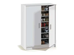 Armario multiusos 2 puertas Lassie en blanco, 75cm(ancho) 101cm(altura) 36cm(fondo)
