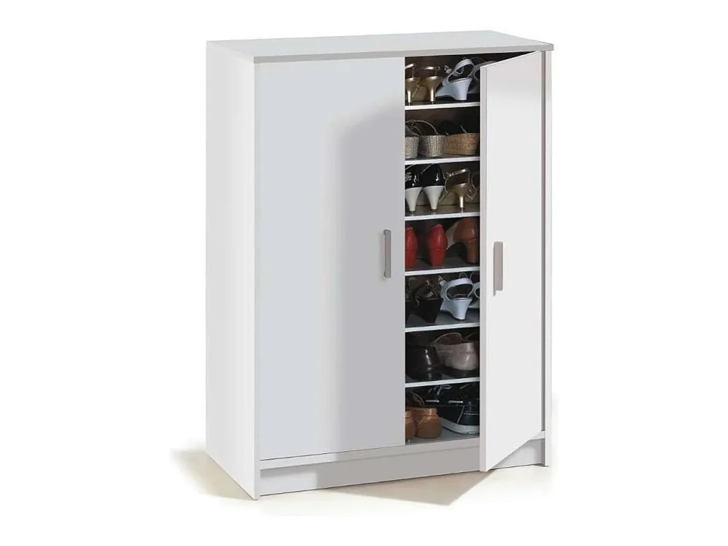 Armario multiusos 2 puertas Lassie en blanco, 75cm(ancho) 101cm(altura) 36cm(fondo)