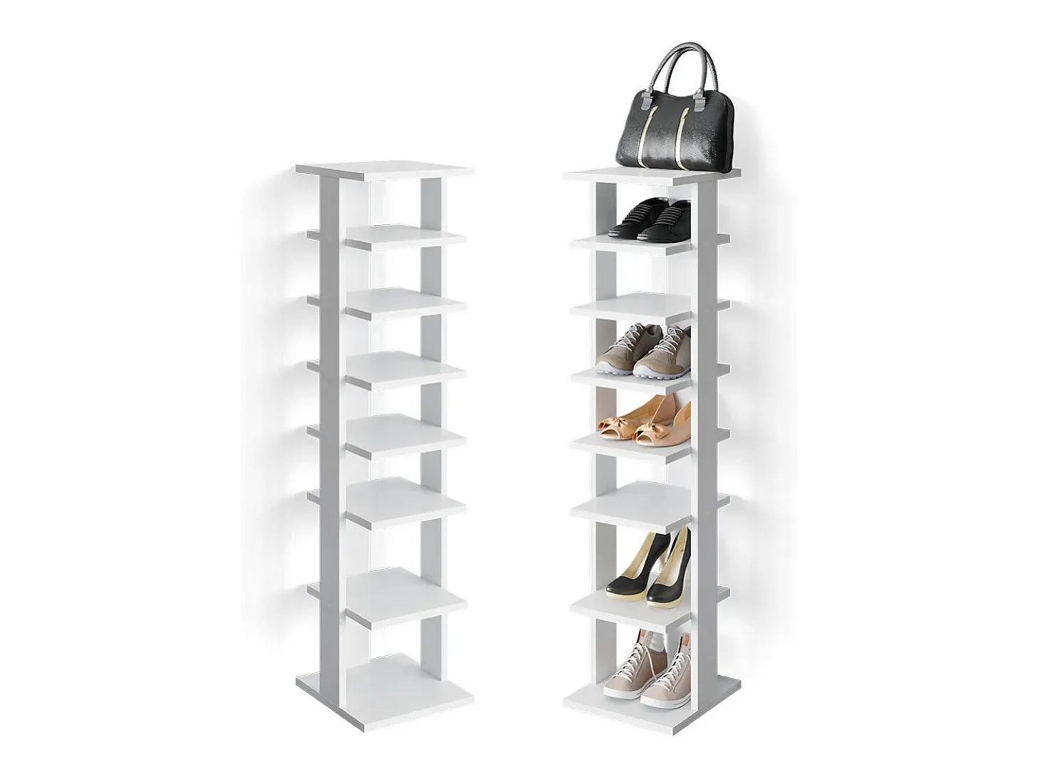 Armario para zapatos blanco 26.7x27.7x110 sara