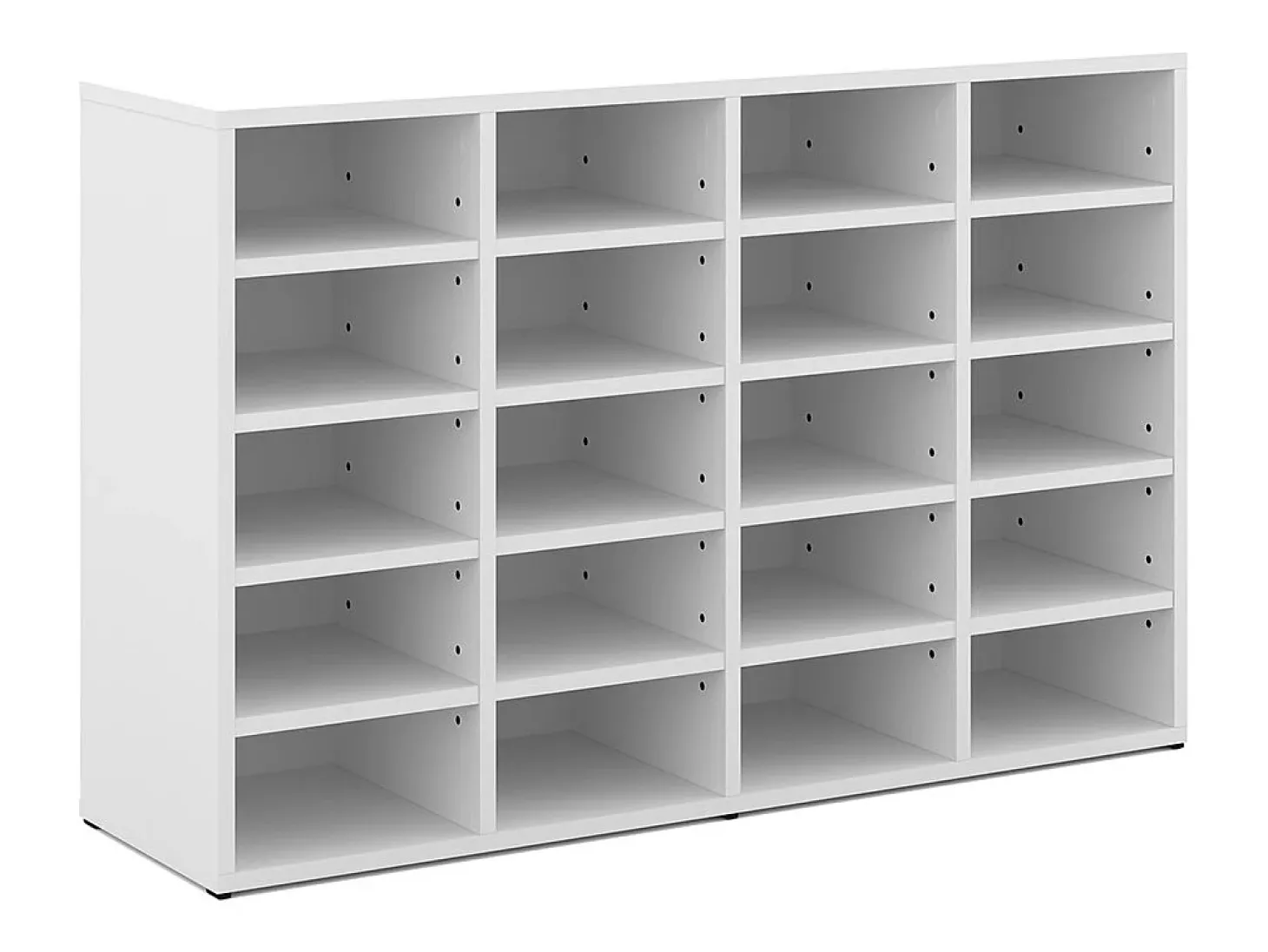 Armario para zapatos blanco 104x30x65.5 lysander
