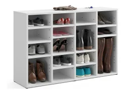 Armario para zapatos blanco 104x30x65.5 lysander