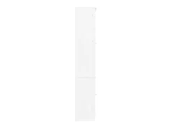 Armario vitrina ALTA madera maciza pino blanco 77x35x186,5cm ES736337