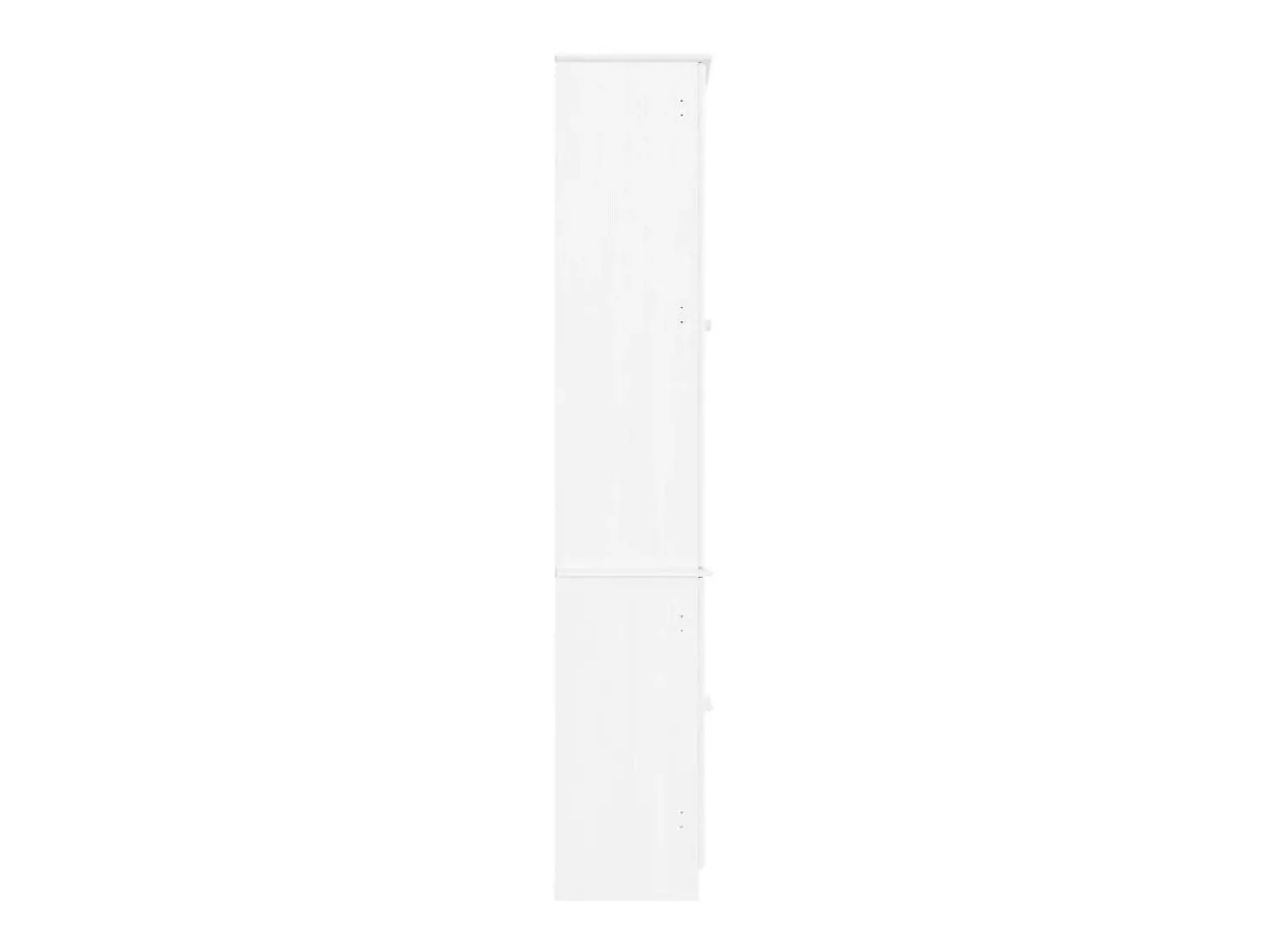 Armario vitrina ALTA madera maciza pino blanco 77x35x186,5cm ES736337