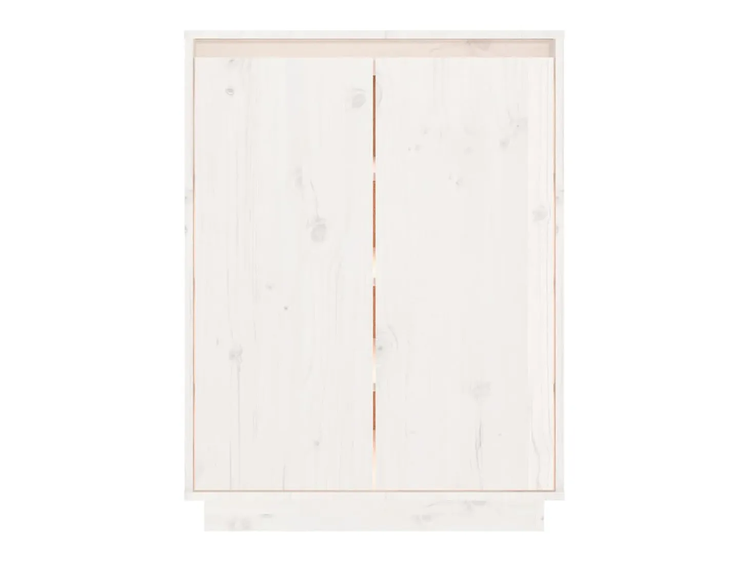 Armario zapatero de madera maciza de pino 60x35x80 cm ES537935