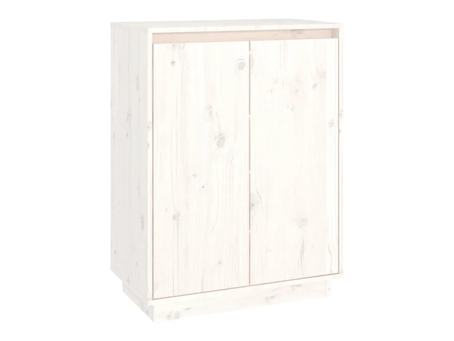 Armario zapatero de madera maciza de pino 60x35x80 cm ES537935