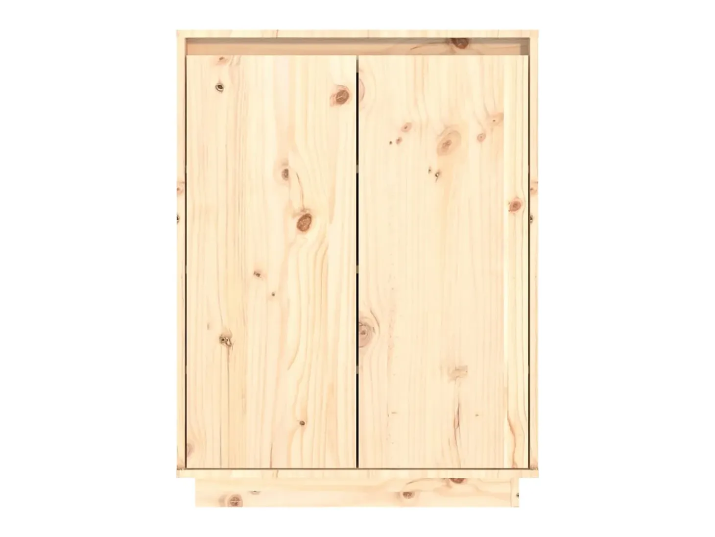 Armario zapatero de madera maciza de pino 60x35x80 cm ES614119