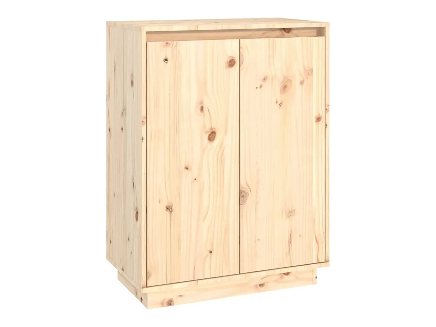 Armario zapatero de madera maciza de pino 60x35x80 cm ES614119