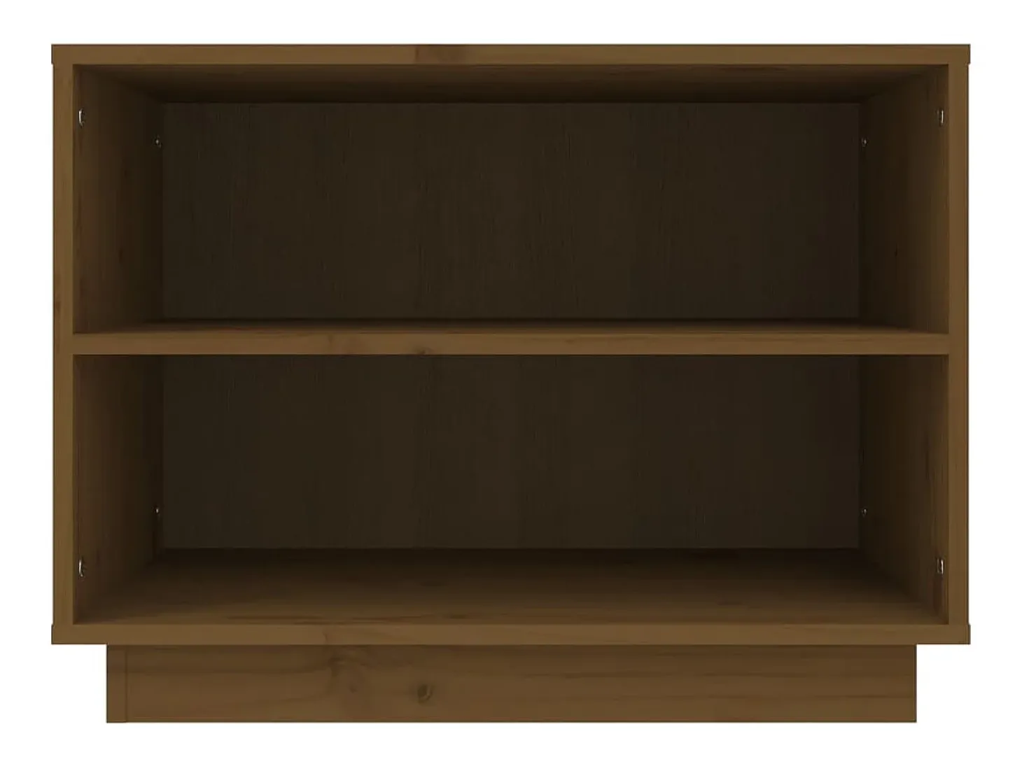 Armario zapatero madera maciza de pino marrón miel 60x34x45 cm ES412459