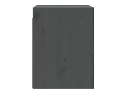 Armarios de pared 2 uds Gris 30x30x40 cm Madera maciza de pino