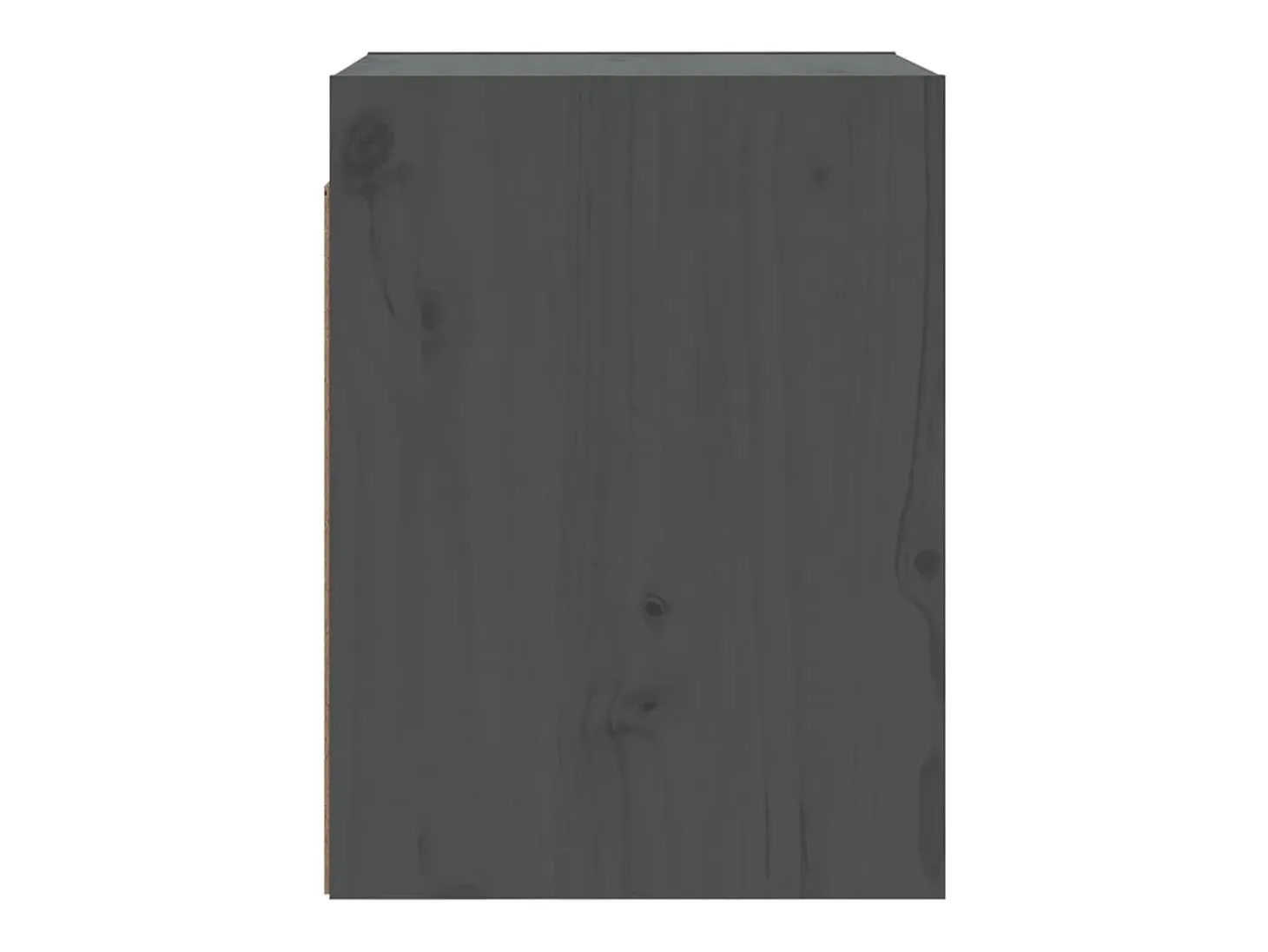 Armarios de pared 2 uds Gris 30x30x40 cm Madera maciza de pino
