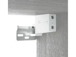 armarios de pared de madera de ingeniería gris Sonoma de 102 x 30 x 20 cm