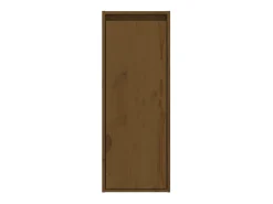 armarios de pared marrón miel de 30 x 30 x 80 cm, madera maciza de pino.