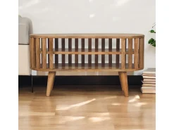 Artisan Furniture Madera maciza Unidad multimedia mini Ariella