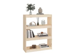 Aruna Estantería/divisor de espacios madera de pino 80x30x103,5 cm