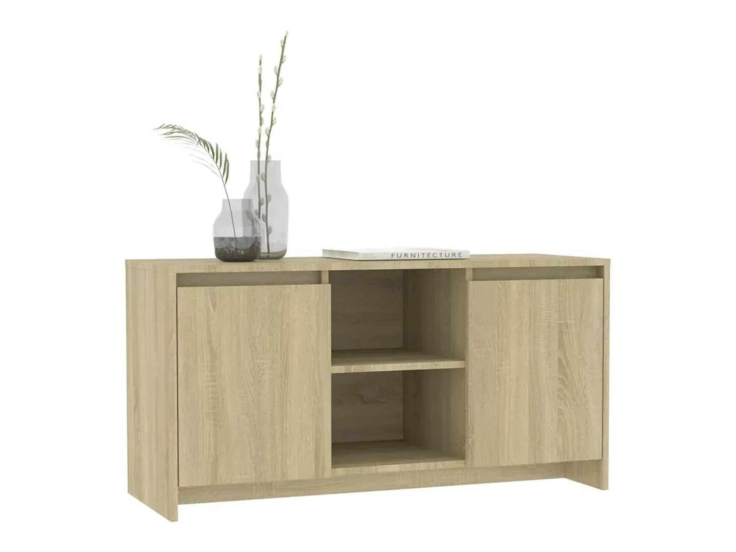 Atkinson Mueble de TV madera contrachapada roble Sonoma 102x37,5x52,5 cm