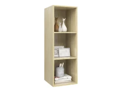 Aymee Mueble de pared para TV madera contrachapada roble 37x37x72 cm