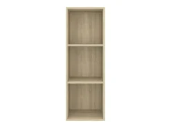 Aymee Mueble de pared para TV madera contrachapada roble 37x37x72 cm