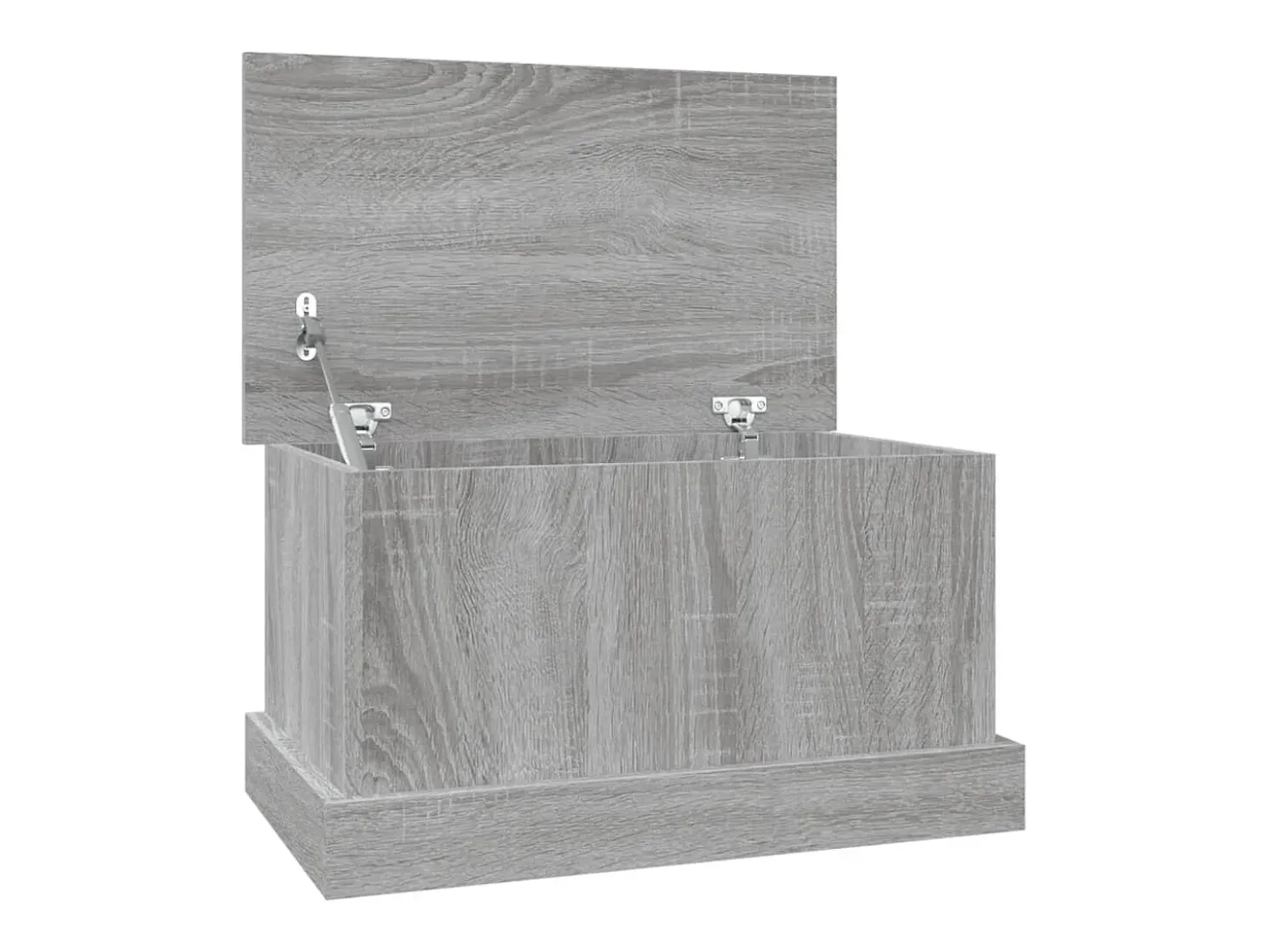 Baúl almacenaje madera contrachapada gris sonoma 50x30x28 cm ES666404
