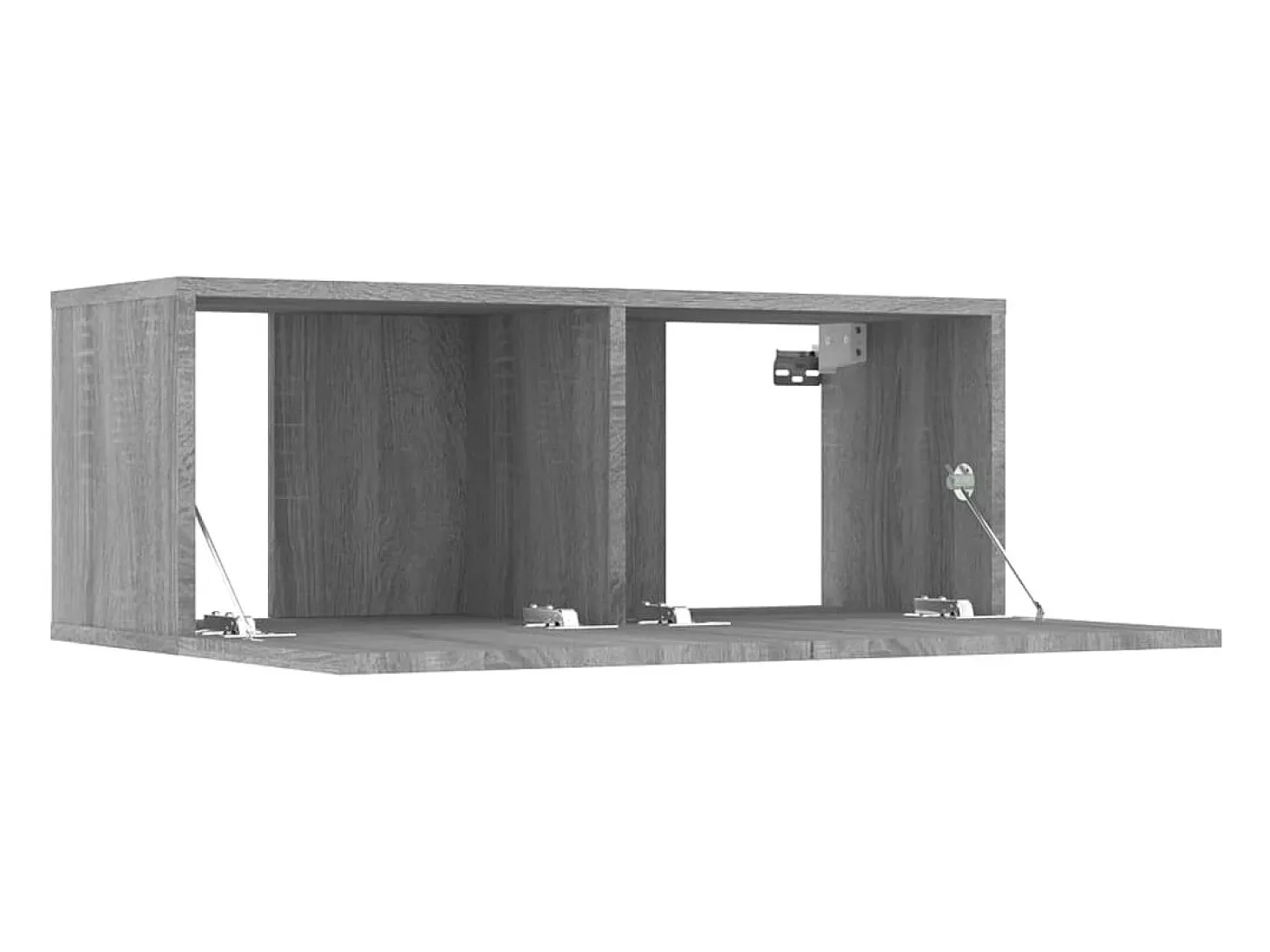 Ballinger Muebles de TV 2 uds madera ingeniería gris Sonoma 80x30x30 cm