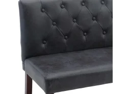 Banco 148,5 cm Gris Simil piel
