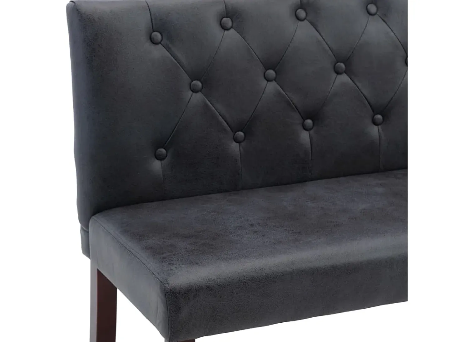 Banco 148,5 cm Gris Simil piel