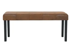 Banco 106 cm Piel sintética color marrón