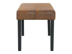 Banco 106 cm Piel sintética color marrón
