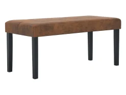 Banco 106 cm Piel sintética color marrón