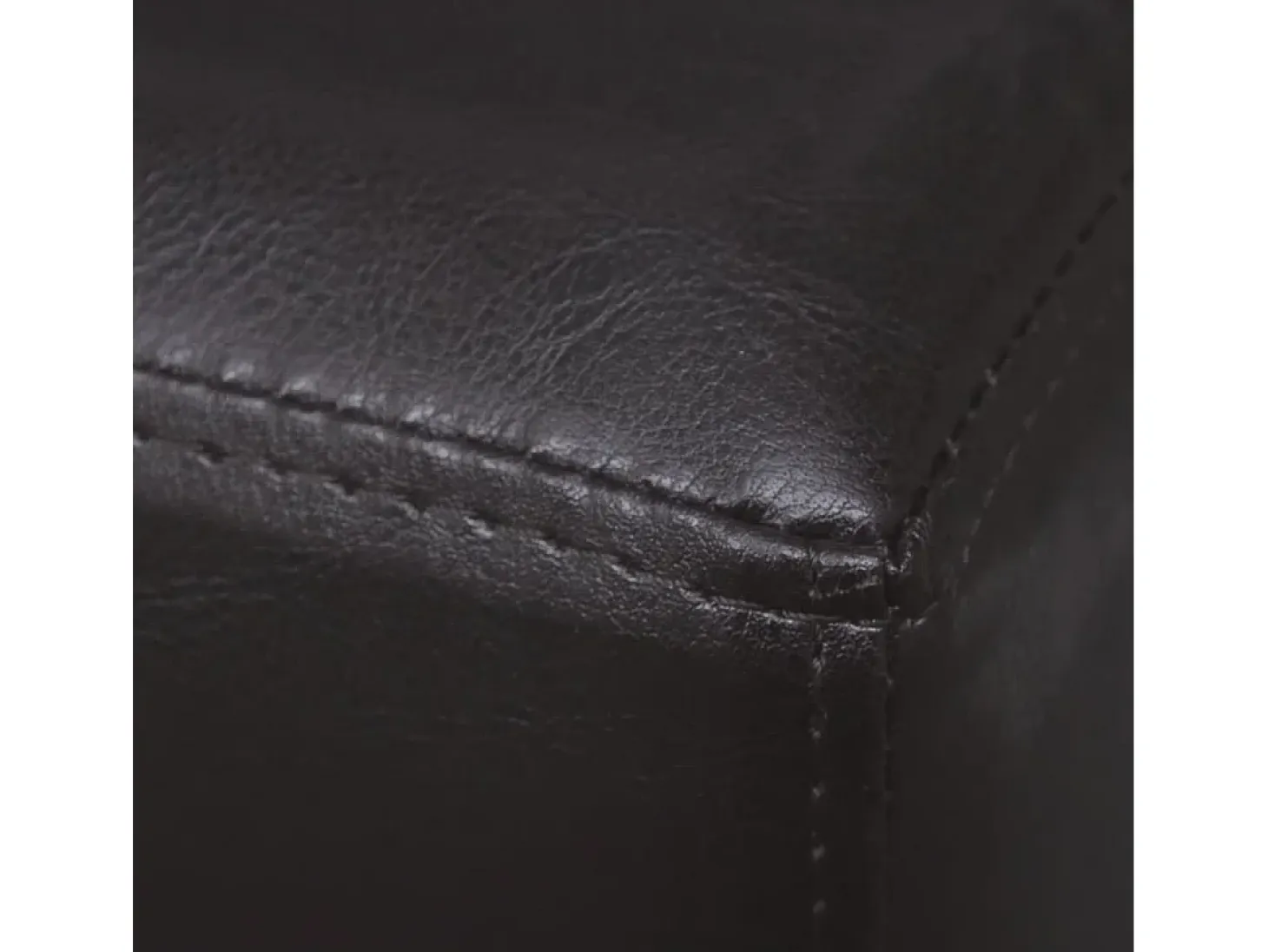 Banco 139,5 cm Piel Sintética Marrón Oscuro