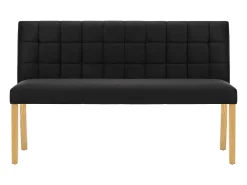 Banco 140 cm Terciopelo Negro